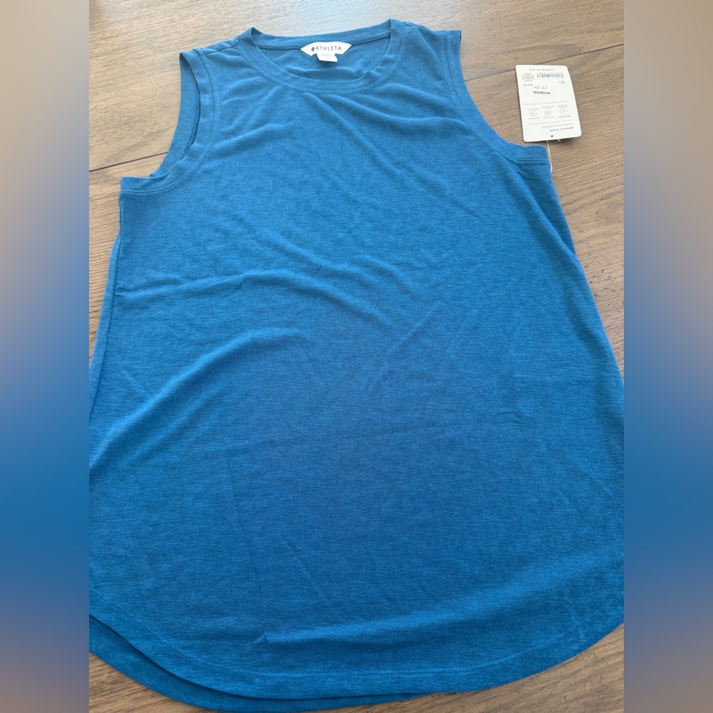Athleta Teal/ Deep Blue breezy tank camisole Size S NWT